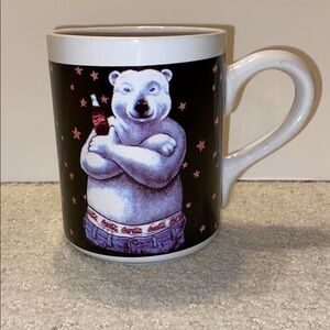 Vintage Coca Cola Polar Bear in Calvins Coffee Mug